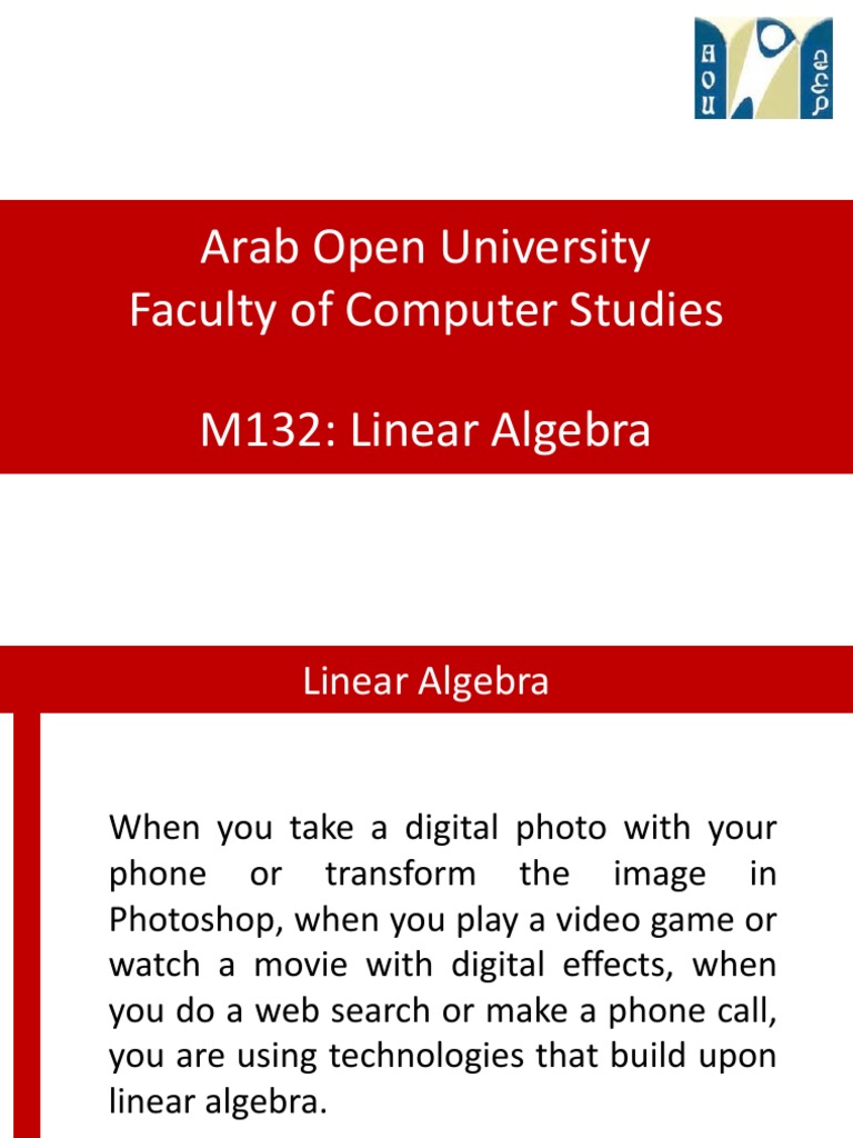 Linear Algebra in IT & Computing | PDF | Linear Algebra | System Of ...