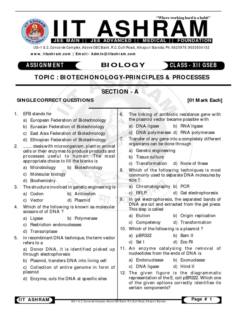 Thermophilic Bacteria in Biotechnology | PDF | Plasmid | Molecular Cloning
