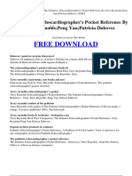 The Pediatric Echocardiographers Pocket Reference by Terry ReynoldsPeng YanPatricia Dubovec