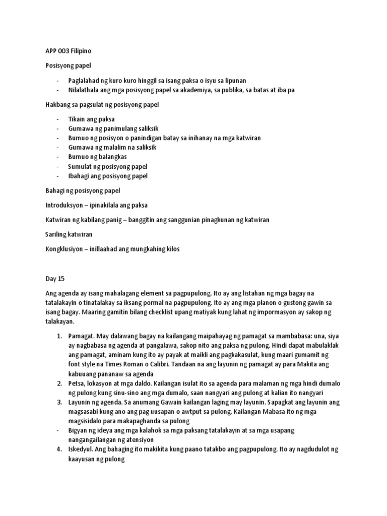 APP 003 Filipino | PDF