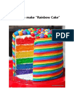 How To Make A Rainbow Cake