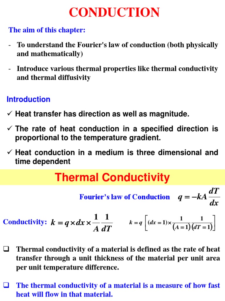 Heat Conduction Fundamentals | PDF | Thermal Conductivity | Heat Transfer