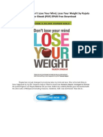 Free Dont Lose Your Mind Lose Your Weight by Rujuta Diwekar Ebook PDF Epub Free Download PDF