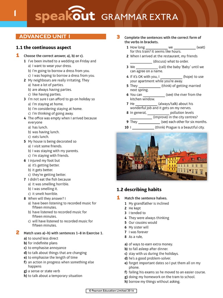 Speakout Grammar Extra Advanced Unit 1 | PDF