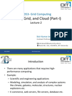 Lecture-2 Cluster Grid and Cloud (Part-I)