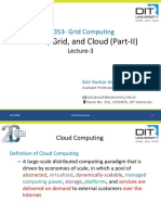 Lecture-3 Cluster Grid and Cloud (Part-II)