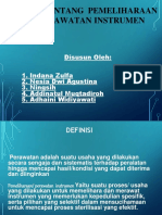 KONSEP TENTANG PEMELIHARAAN DAN PERAWATAN INSTRUMEN