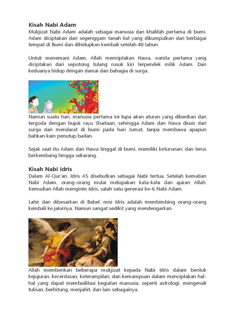 Kisah Nabi Adam Pdf