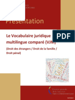 2-1 - FR - Vocabulaire Juridique Multilingue Compare - VJM