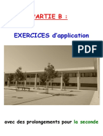 Livret MATHS 3ème Seconde - Partie B EXERCICES