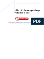 Encyclopedia of chess openings volume b pdf