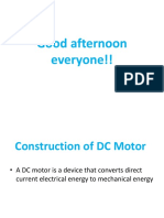 Construction of DC Motor