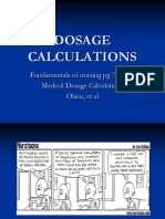 Dosage Calculations - 1