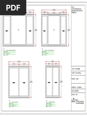 Upvc Sliding Window Detail Dwg Autocad Drawing Download UPVC Window
