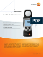 testo 540 pocket light meter