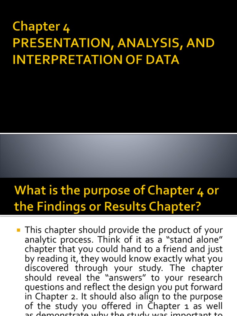 Chapter 4 | PDF | Qualitative Research | Quantitative Research