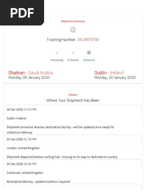 Track Shipments Business