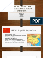 Kemunculan Kuasa Baru Ekonomi - China Dan India