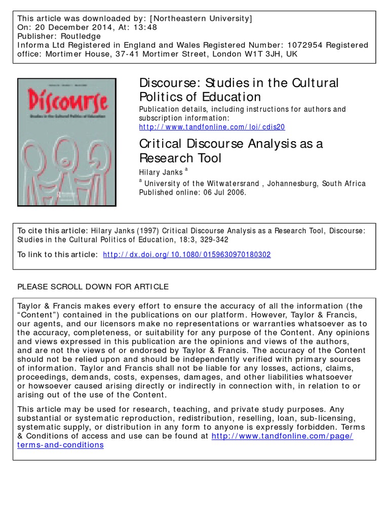 CRITICAL DISCOURSE ANALYSIS RESEARCH DESIGN visual data 2