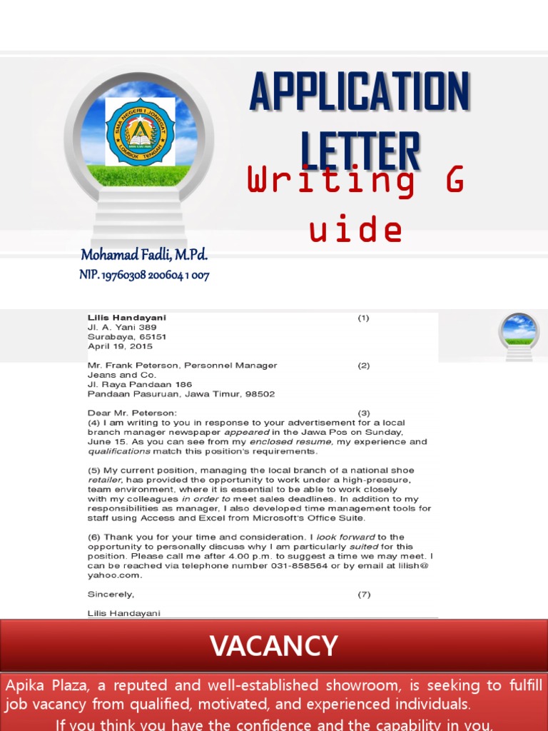 Download 68+ Contoh Surat Lamaran Kerja Vacancy Apika Plaza Terbaik Dan Terbaru