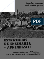 Estrategias de Enseñanza-Aprendizaje - Bordenave y Martins - 1982