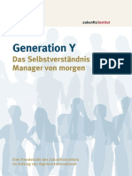 Generation Y - Das Selbstverständnis Der Manager Von Morgen - Signium2013 - Studie