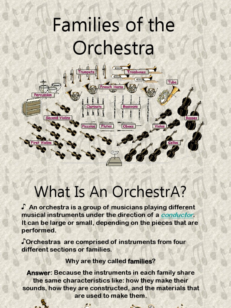 Instrument Families Orchestra PDF String Instruments Musical