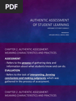 Chapter 2: Authentic Assessment