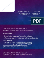 Chapter 2: Authentic Assessment