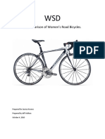 A Comparison of Women's Road Bicycles.: Prepared For Jessica Havens Prepared by Jeff Wallace October 4, 2010