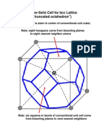Wigner-Seitz Cell For BCC Lattice ("Truncated Octahedron") : (Reference Atom Is Atom in Center of Conventional Unit Cube)