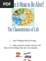 Characteristics of Life