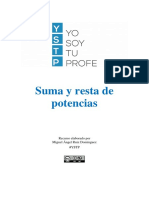 Suma y Resta de Potencias Yo Soy Tu Profe