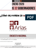 Arias Consultores Gobernadores Encuesta Nacional 2020 Enero