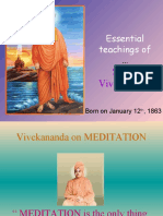 Essential teachings of Swami Vivekananda on MEDITATION