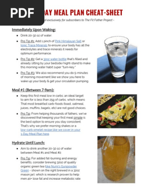 meal plan
