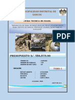 Ficha Tecnica de Canal de Sancos PDF