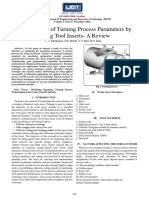 Turnning Process Parameter Optimization by Insert Tooling Using Diffrent Method