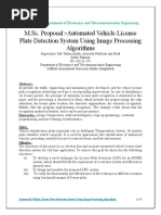 Automated Vehicle License Plate Detection System Using Image Processing Algorithms PDF