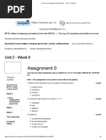 The Joy of Computing Using Python - Unit 2 - Week 0