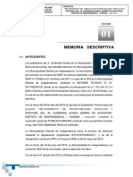 Memoria Descriptiva Adicional de Obra