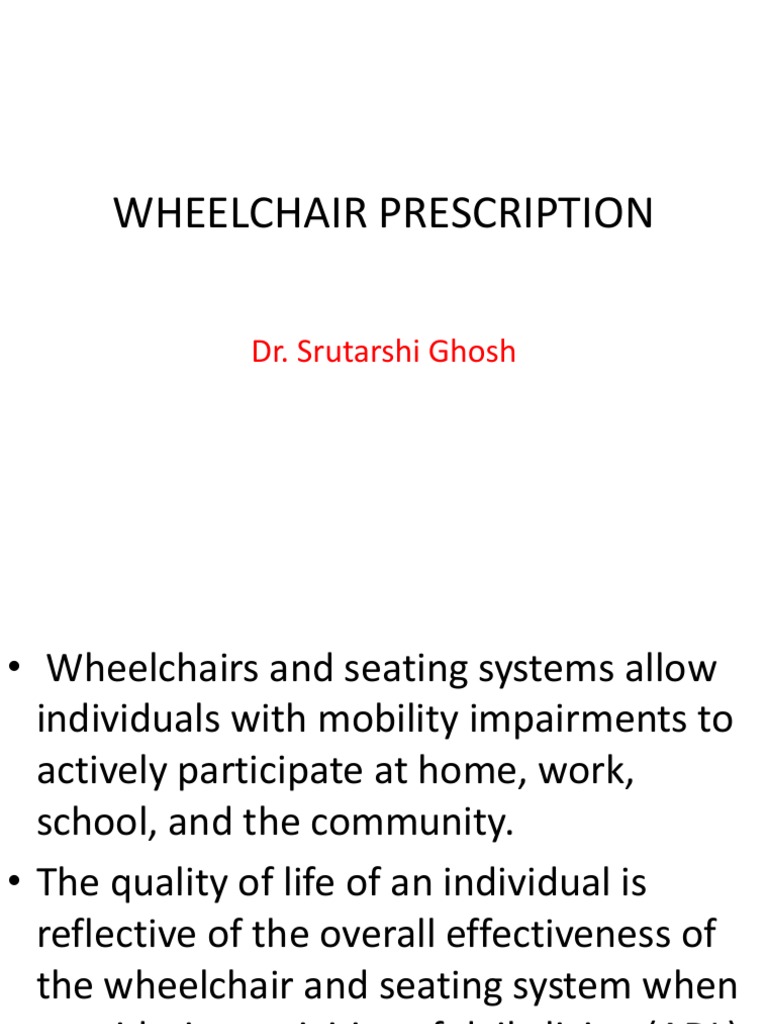 Wheelchair Prescription | PDF | Wheelchair | Pelvis