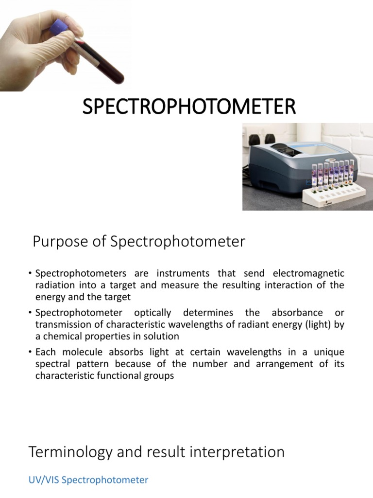 Spectrophotometer Overview and Protocols | PDF | Spectrophotometry ...