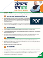 2020 Delhi Elections BJP Manifesto Flyer