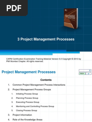 3 Project Management Processes 52 Pdf Project Management Risk Management