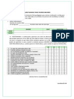 Cuestionario-Encuesta para Padres de Alumnos Pie