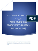 Recomendacion OIML R126 2012 Alcoholimetros Erratas