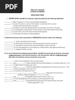 Endocrine System Exericises