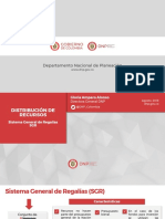 Distribución recursos SGR