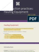 Lecture 1a - Hauling - Conveying - Compacting